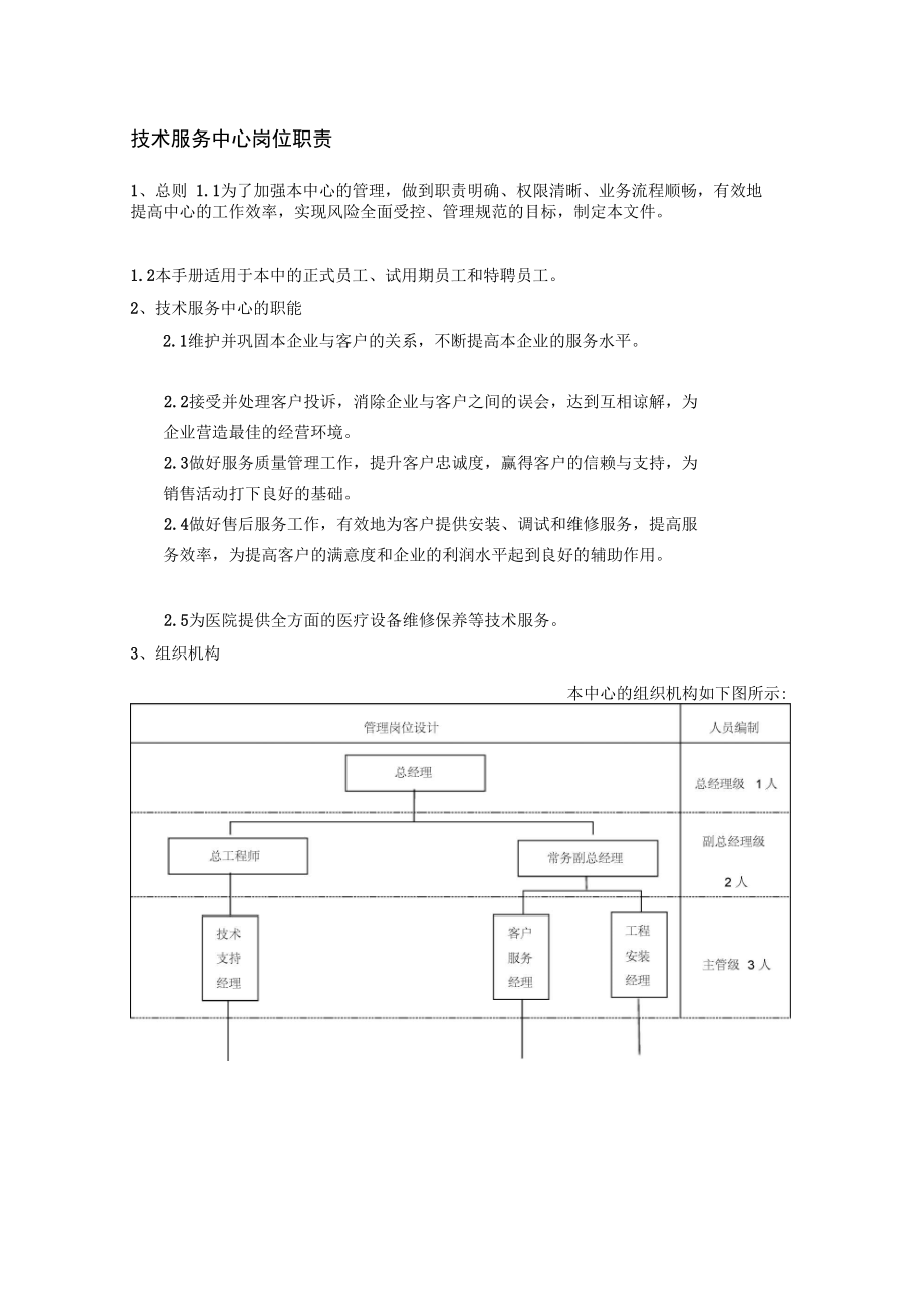 技服岗位职责_第1页