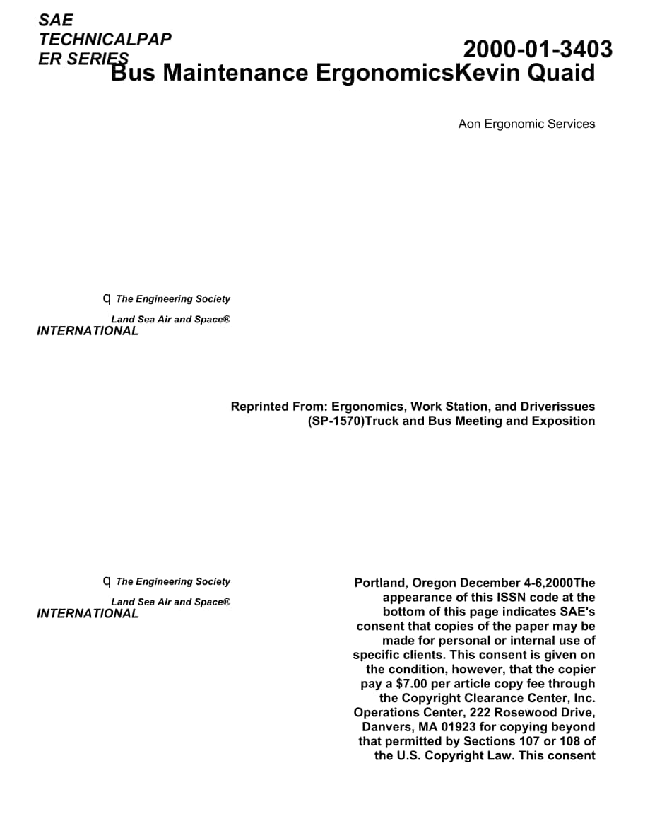 SAE 2000-01-3403 Bus Maintenance Ergonomics.docx_第1页