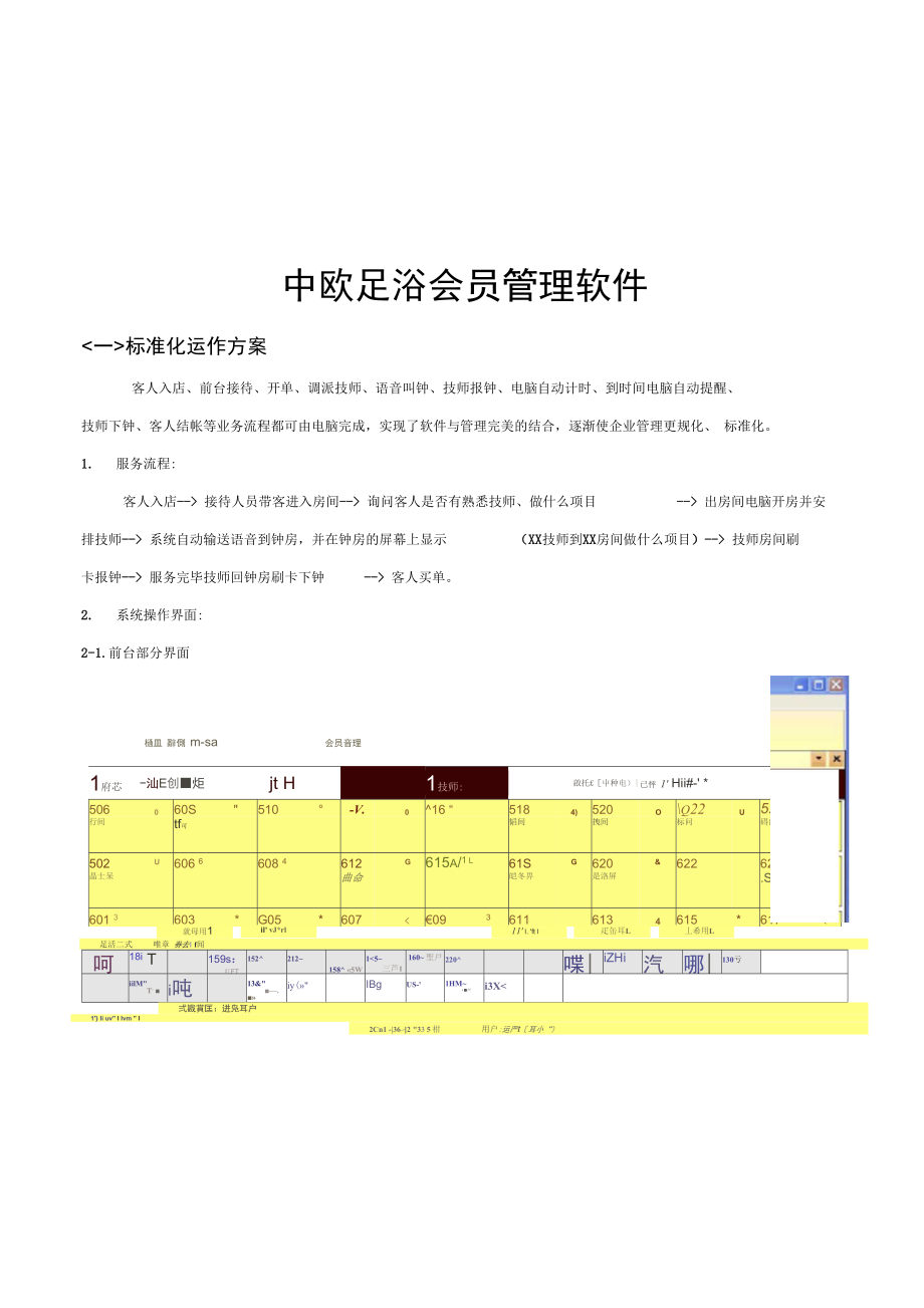 足浴管理系统设计方案_第1页