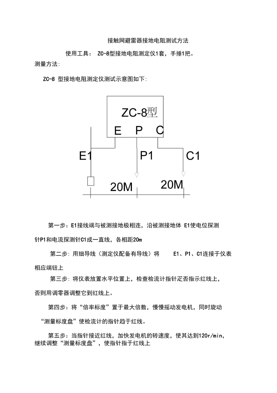 接地电阻如何测试图片