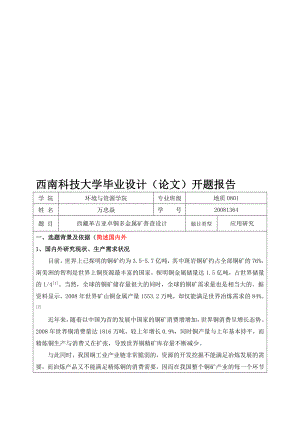 畢業(yè)設(shè)計(jì) (論文)開題報(bào)告 萬忠焱