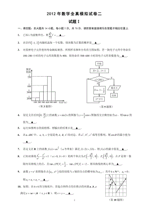 最新资料江苏高考数学模拟试卷2