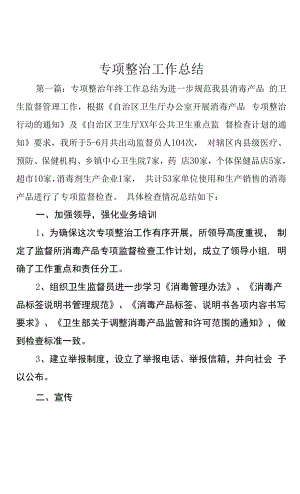 專項整治工作總結 (3).docx