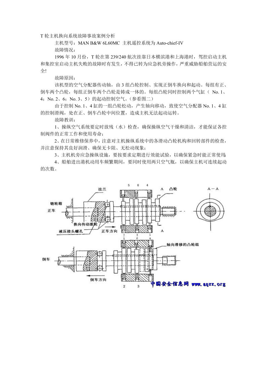 T轮主机换向系统故障事故案例分析_第1页