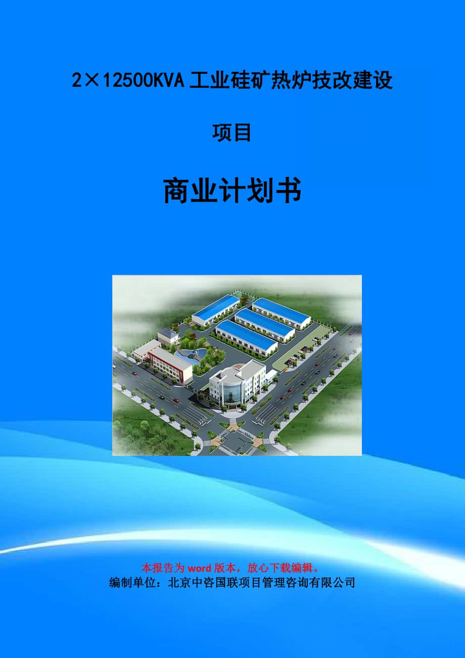 2×12500KVA工業(yè)硅礦熱爐技改建設(shè)項(xiàng)目商業(yè)計(jì)劃書寫作模板-融資招商_第1頁(yè)