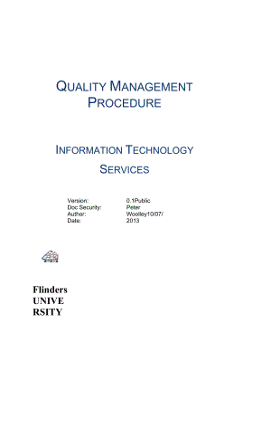 Quality Management Procedure - Flinders University.docx