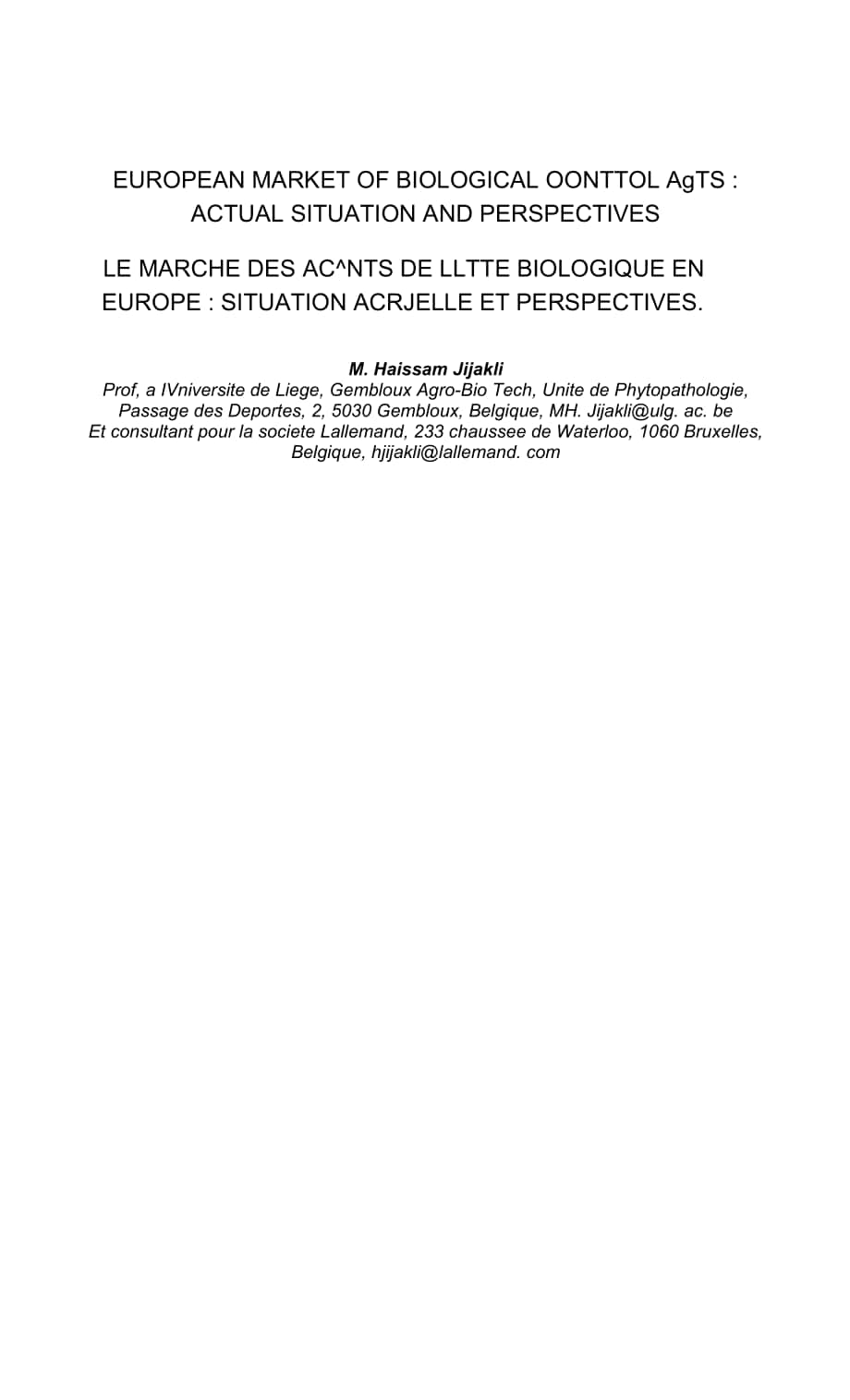 EUROPEAN MARKET OF BIOLOGICAL CONTROL ….docx_第1页