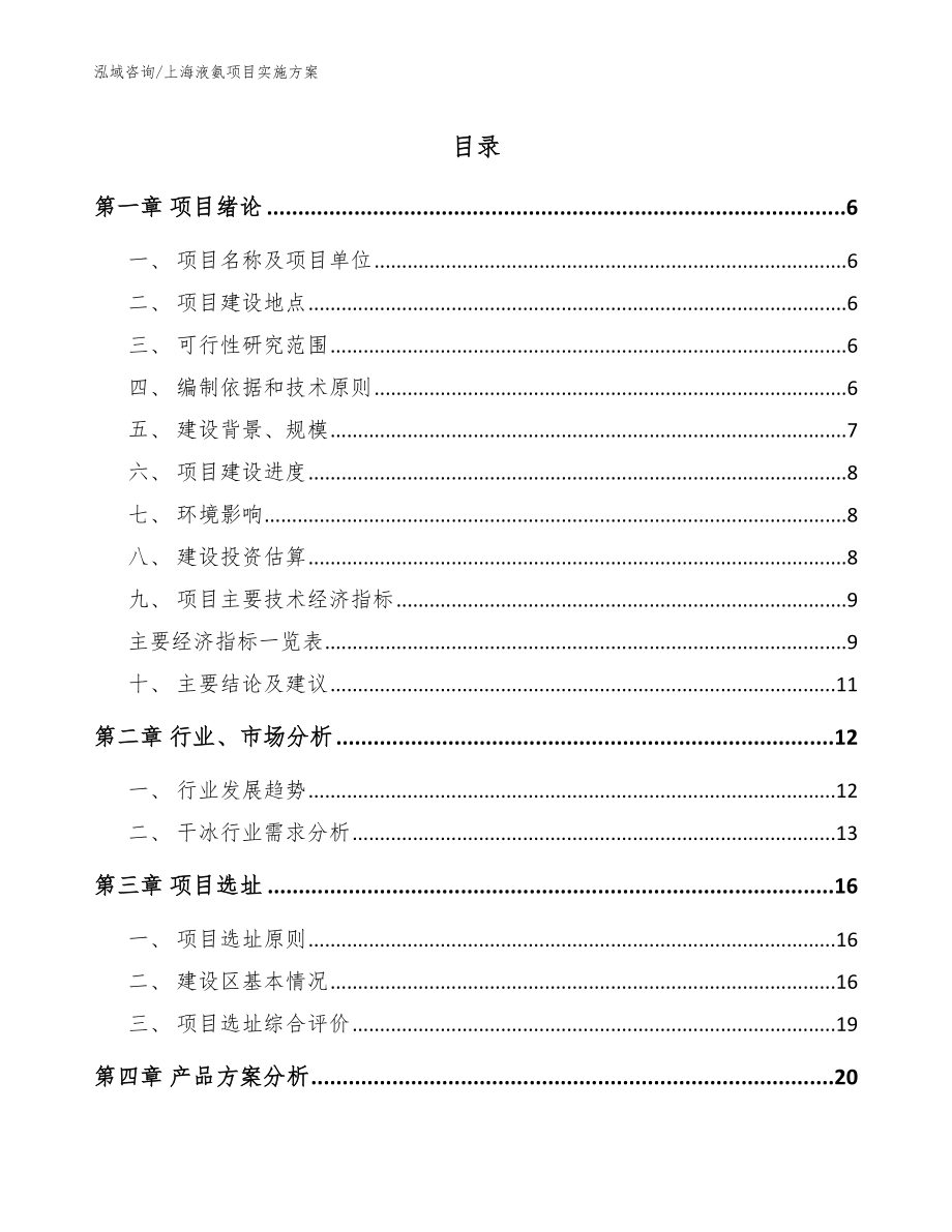 上海液氨项目实施方案【范文参考】_第1页