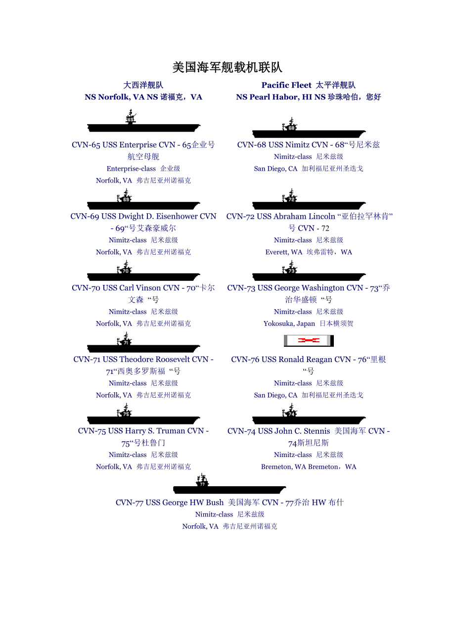 美国海军航母舰载机联队各连队战斗配置及徽章标志.doc_第1页