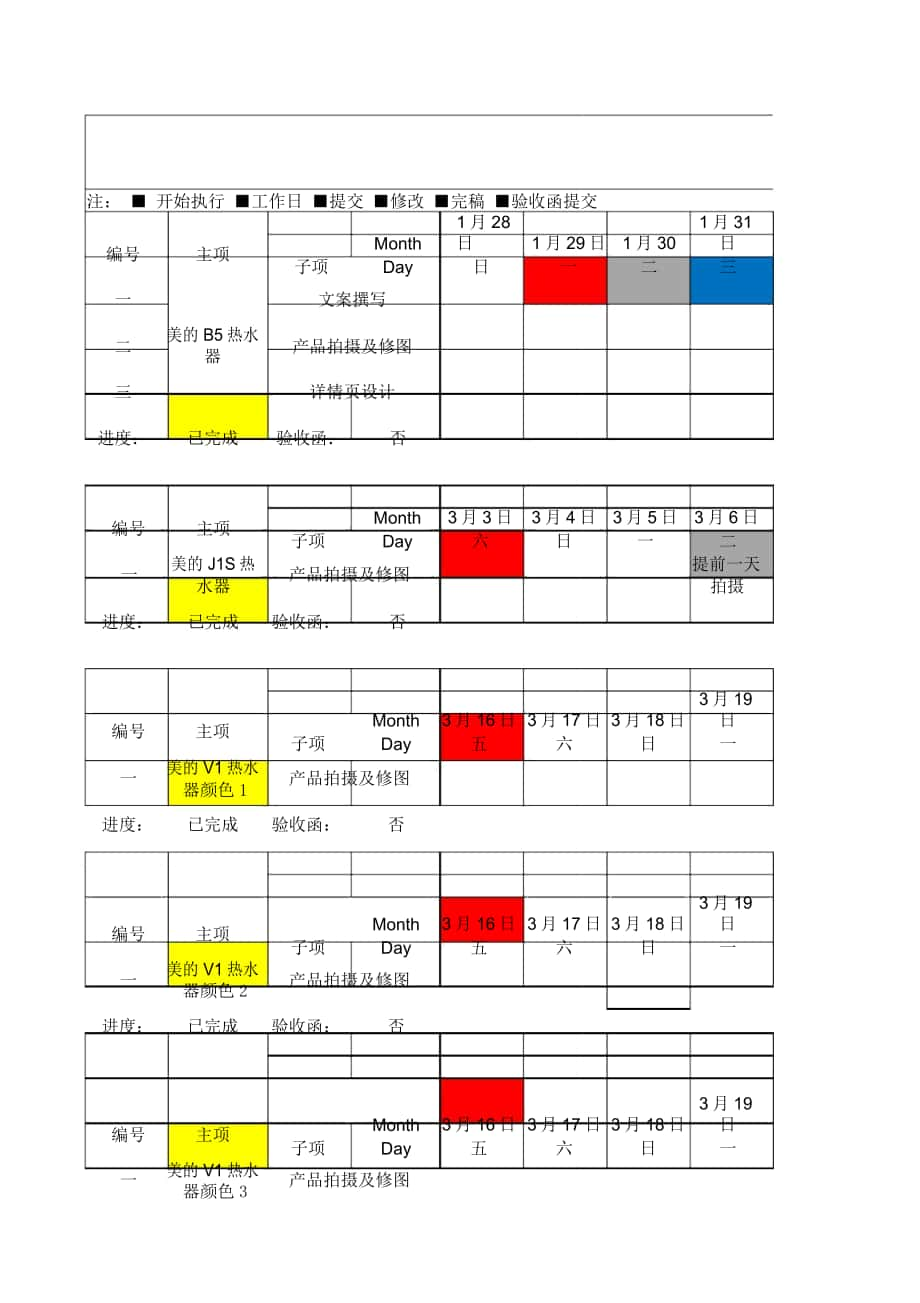 项目进展情况表项目进度表_第1页