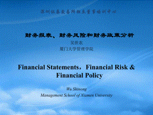 财务报表 风险 政策分析