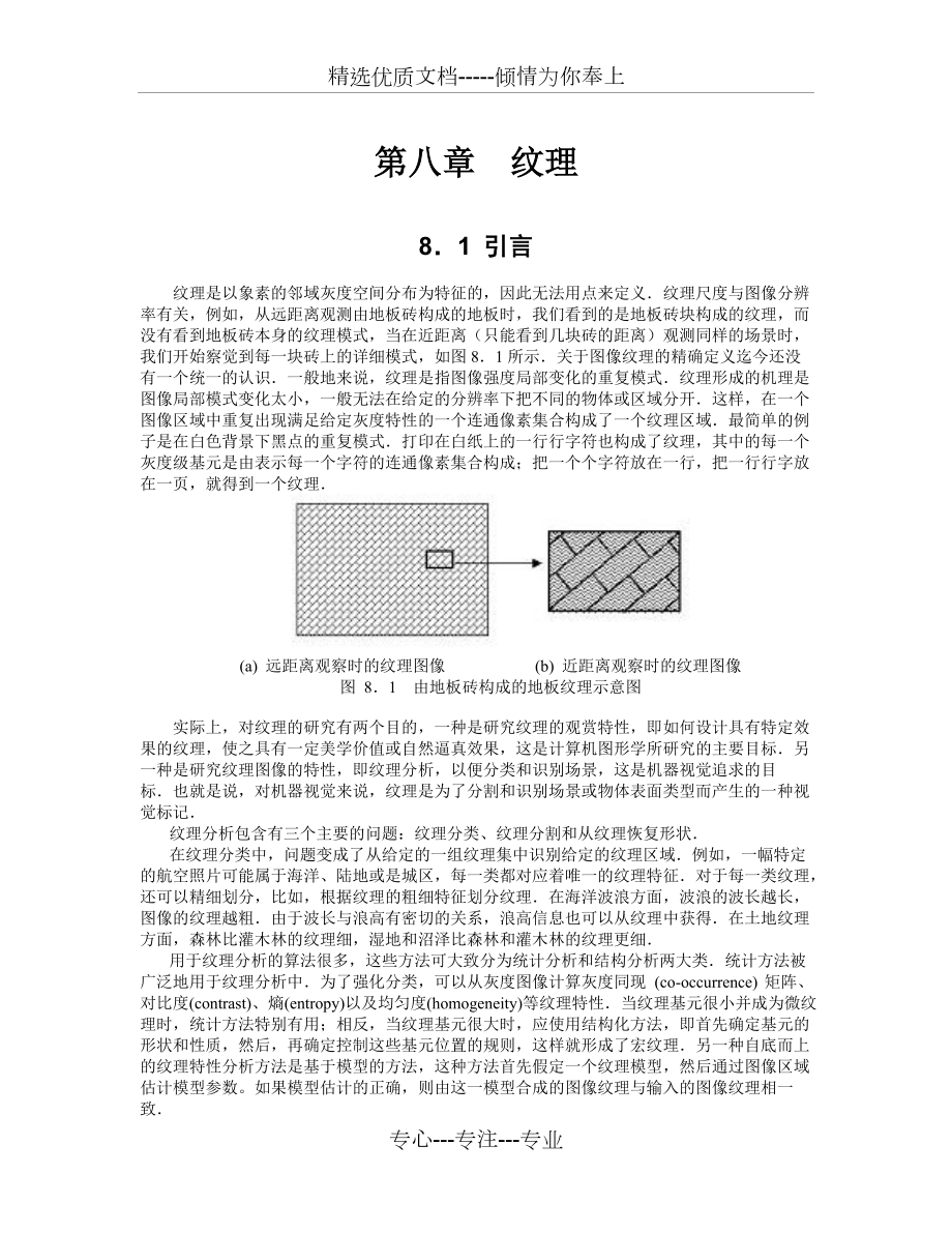 北理工賈云德《計(jì)算機(jī)視覺(jué)》chapter08紋理_第1頁(yè)