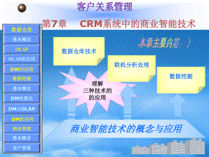 CRM系统中的商业智能技术课件