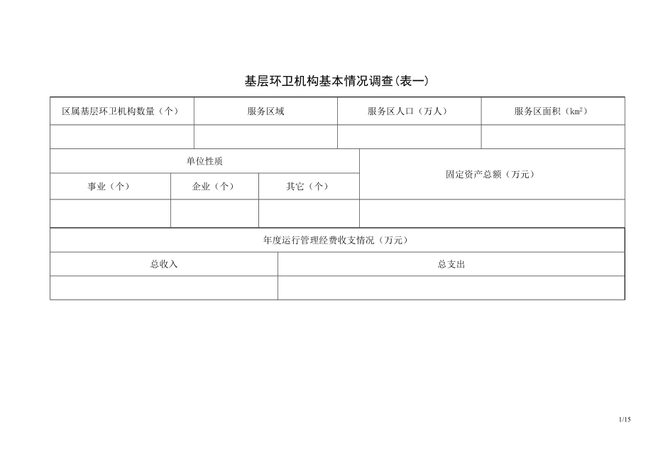 东海乡镇环卫设施及现状调查表_第1页