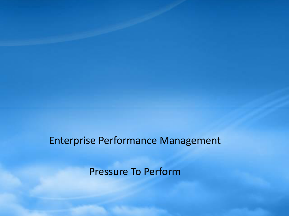 EnterprisePerformanceManagementPressure[英文版]_第1页