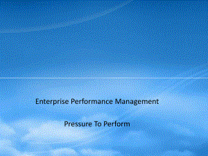 EnterprisePerformanceManagementPressure[英文版]