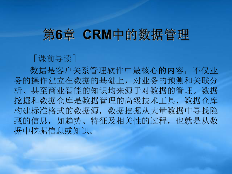 CRM中的数据管理_第1页