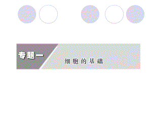 2012高考生物二輪基礎研習課件第一部分 專題一 第一講 細胞的物質(zhì)基礎