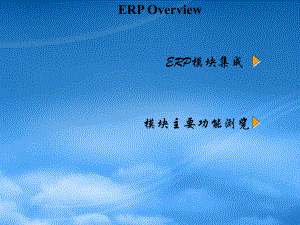 ERP整体功能概览