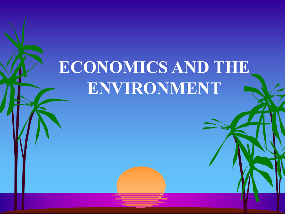 PowerPoint Presentation - Environmental Economics and Ecological_第1页