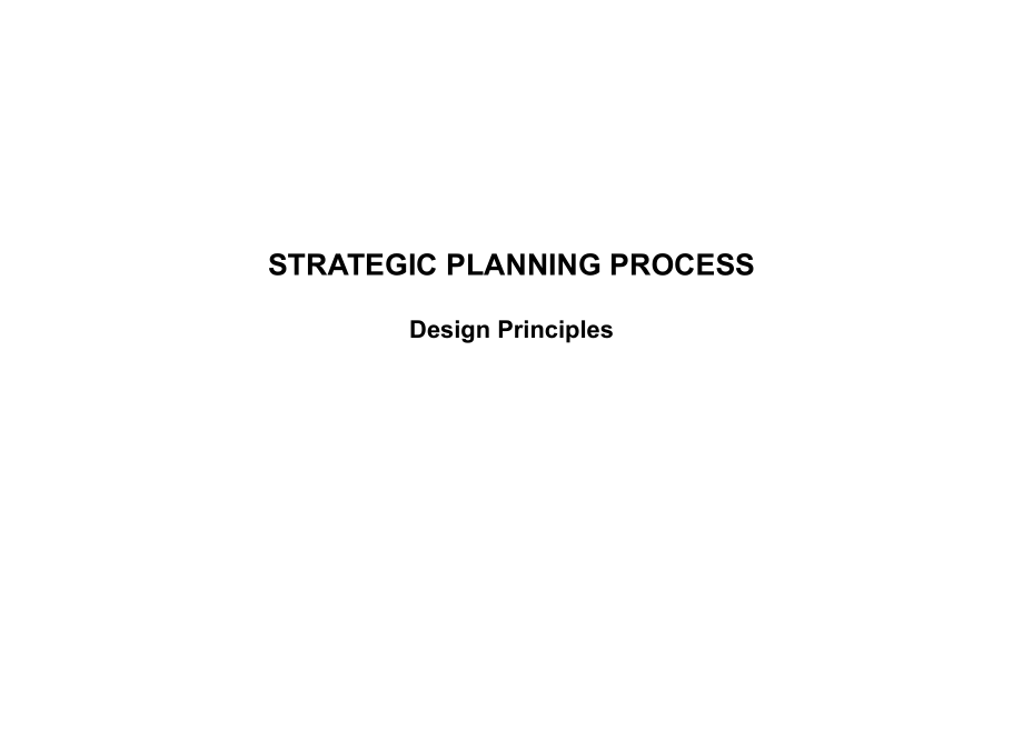 Strategic Planning Design Principles - BCG_第1页
