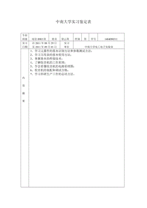 中南大學(xué) 電工電子收音機(jī)