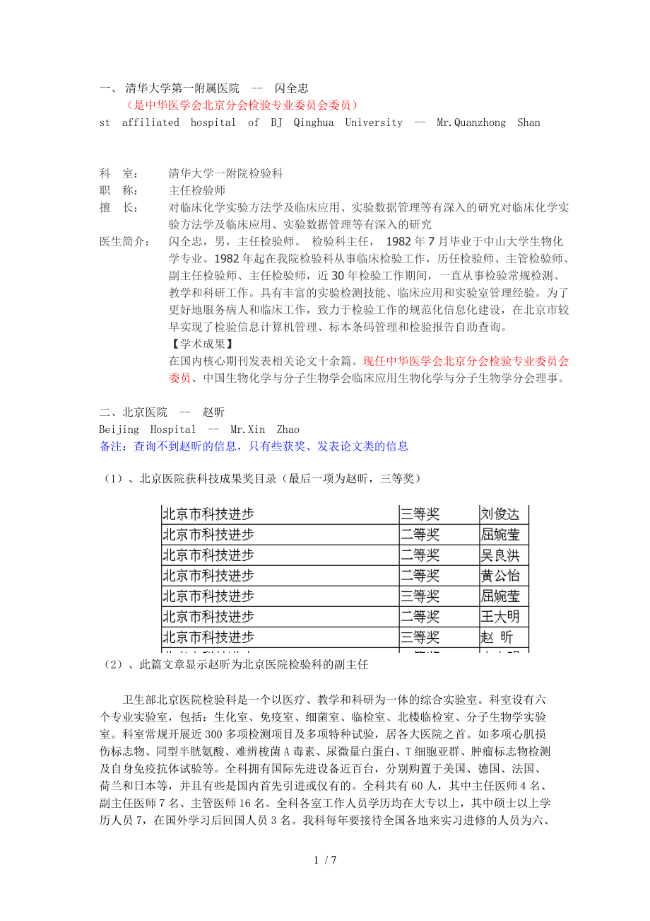 上海检验科医生信息参考_第1页