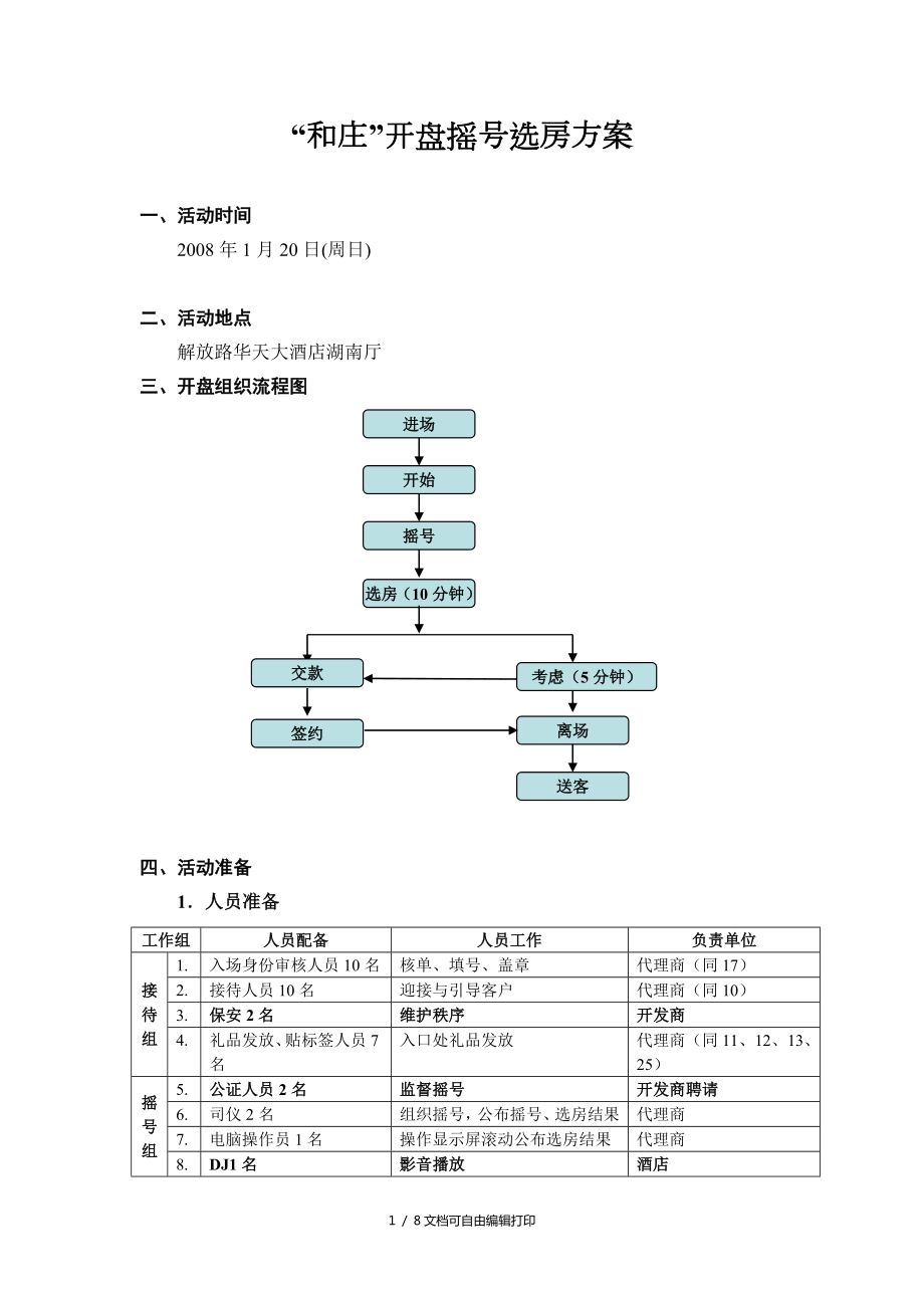 和庄摇号选房活动方案_第1页