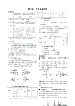 第三章 透鏡及其應(yīng)用 復(fù)習(xí)指導(dǎo)