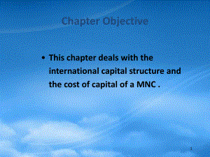 跨国财务管理17和18章