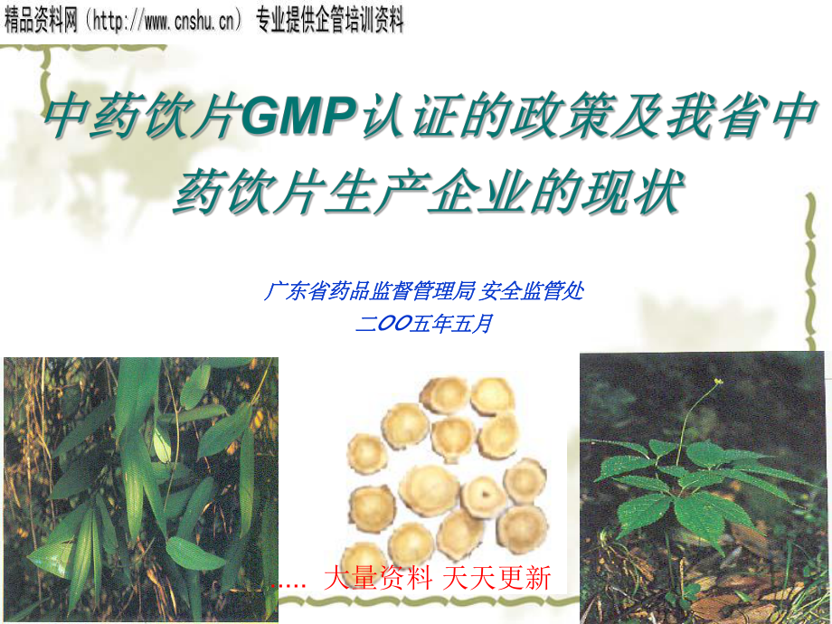 中藥飲片GMP認(rèn)證的相關(guān)_第1頁