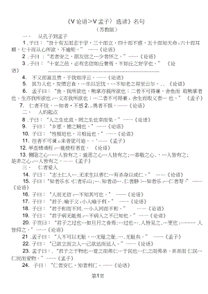 2019高三語文高考背誦內(nèi)容《論語孟子選讀》名句集錦教育.doc