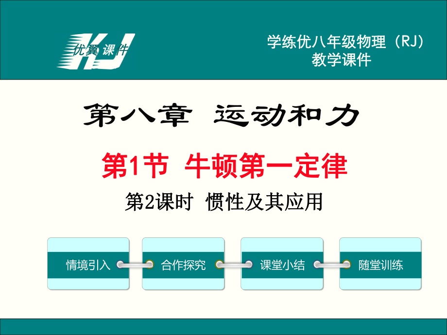 初二下學(xué)期物理課件-第2課時 慣性及其應(yīng)用_第1頁