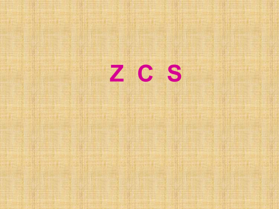 汉语拼音ZCS教学课件_第1页