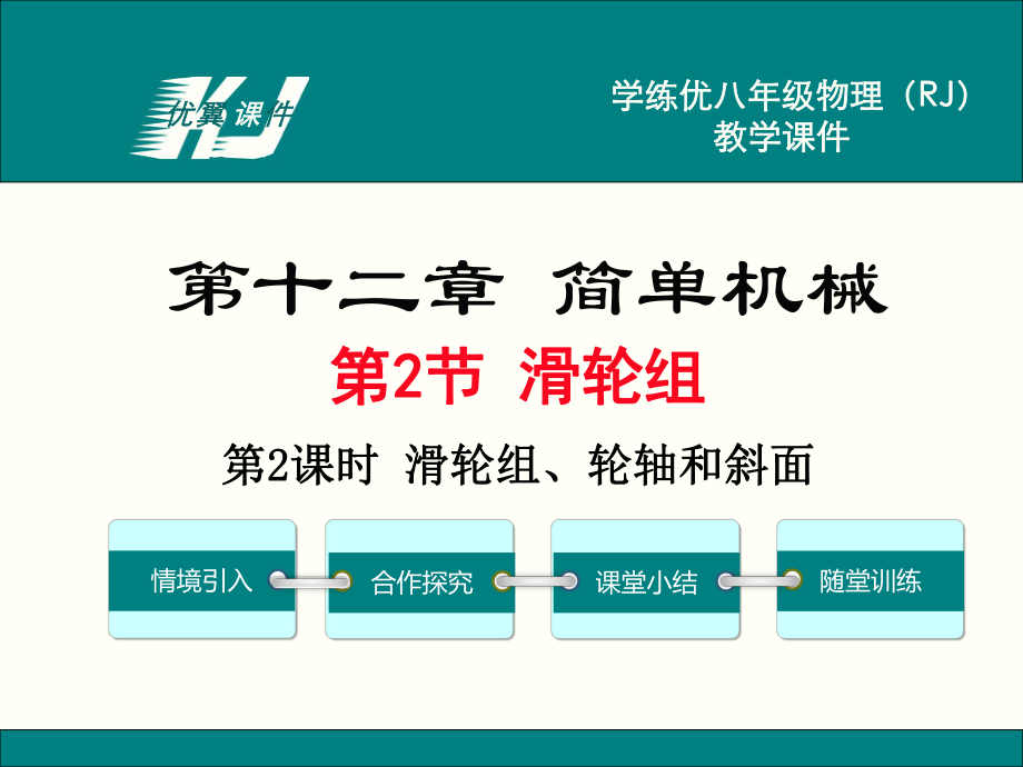 初二下學(xué)期物理課件-第2課時 滑輪組、輪軸和斜面_第1頁