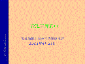 TCL王牌彩电品牌推广策略(ppt 109页)1