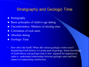 stratigrraphyandgeologictime地层与地质时间