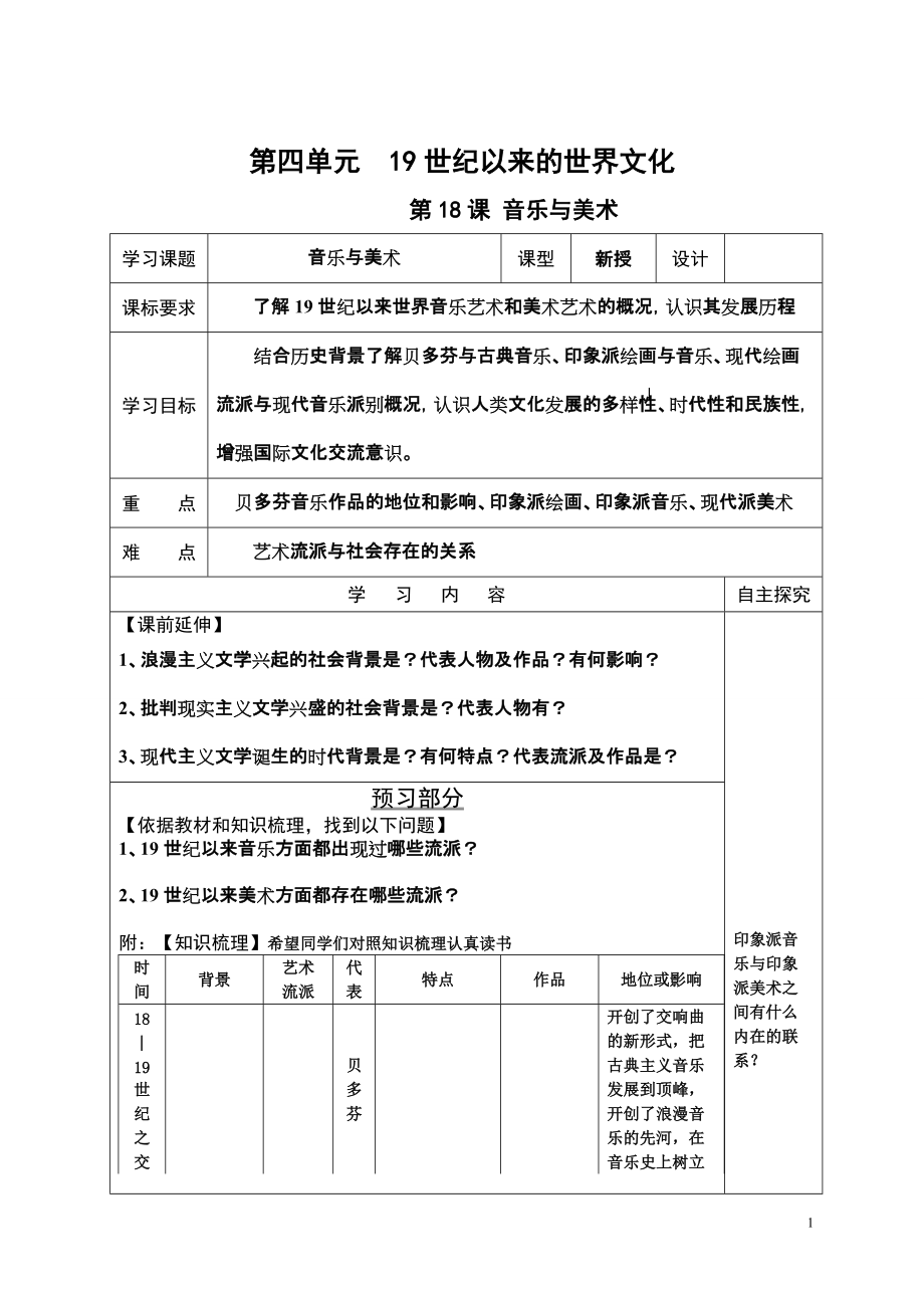 第18课 音乐与美术_第1页