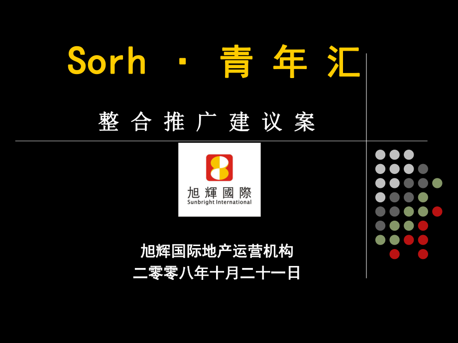 Sorh青年汇项目整合推广方案_第1页