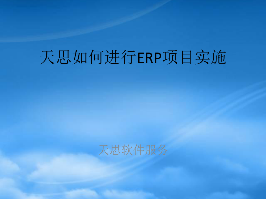 某软件项目ERP实施管理方法_第1页