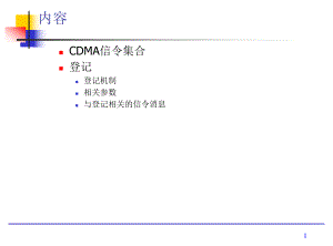CDMA信令-信道消息