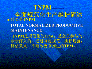 质量管理TNPM