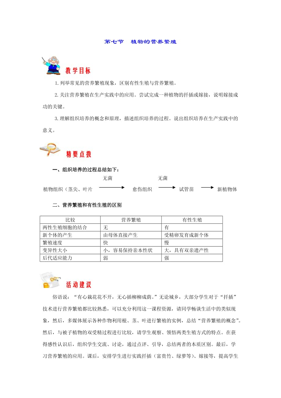 生物八上第一章第七節(jié)植物的營(yíng)養(yǎng)繁殖_第1頁(yè)