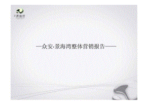 汉嘉机构杭州钱江新城众安景海湾整体营销报告