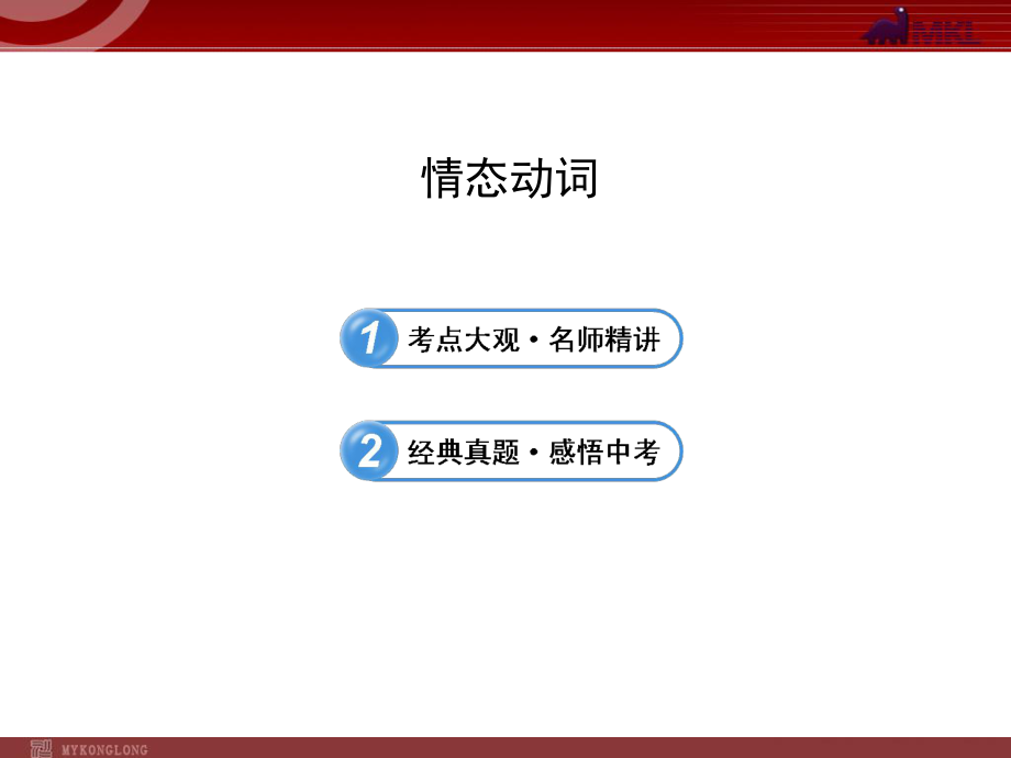 中考英语语法名师精讲复习课件情态动词_第1页