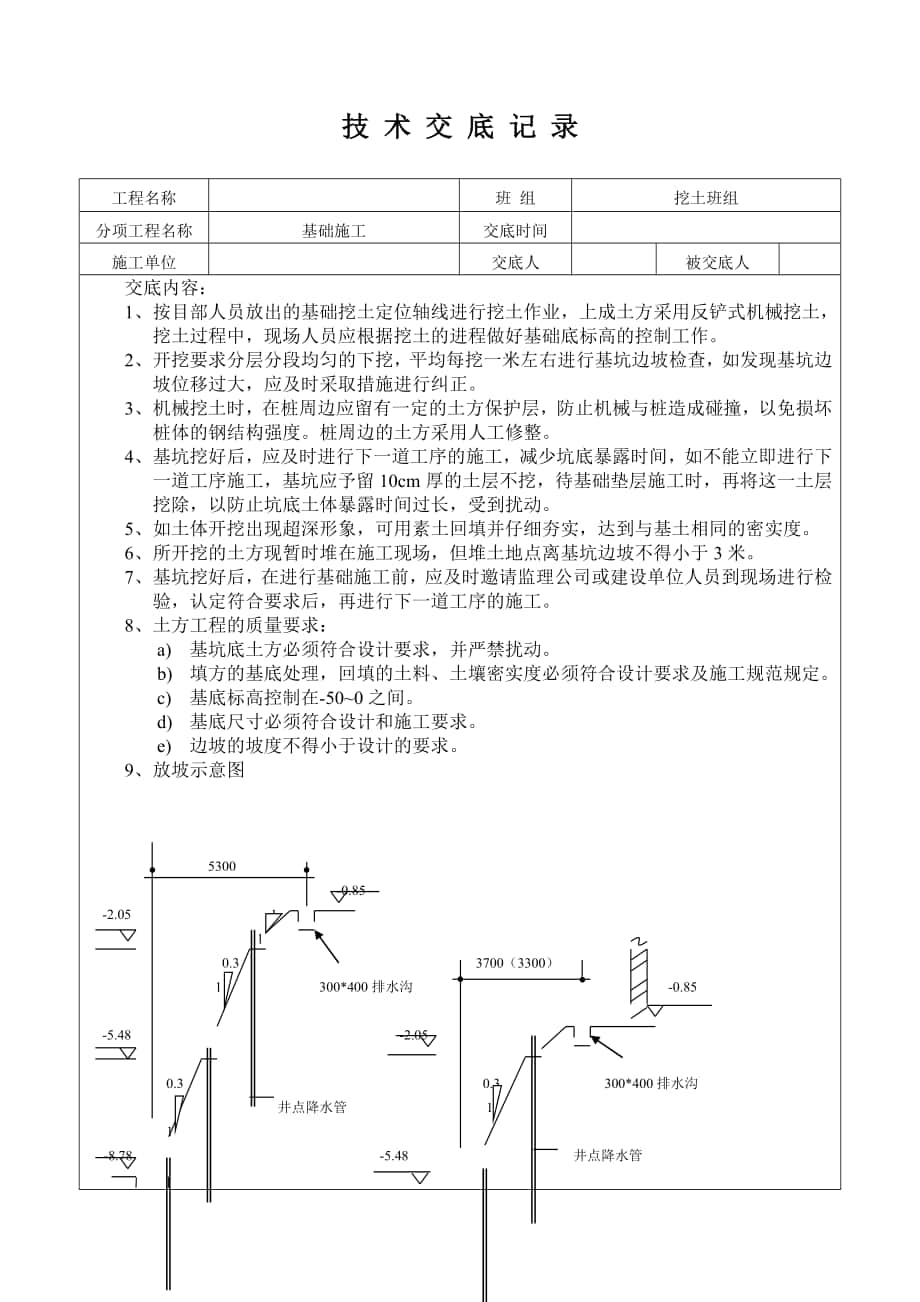 《技術(shù)交底記錄》word版_第1頁