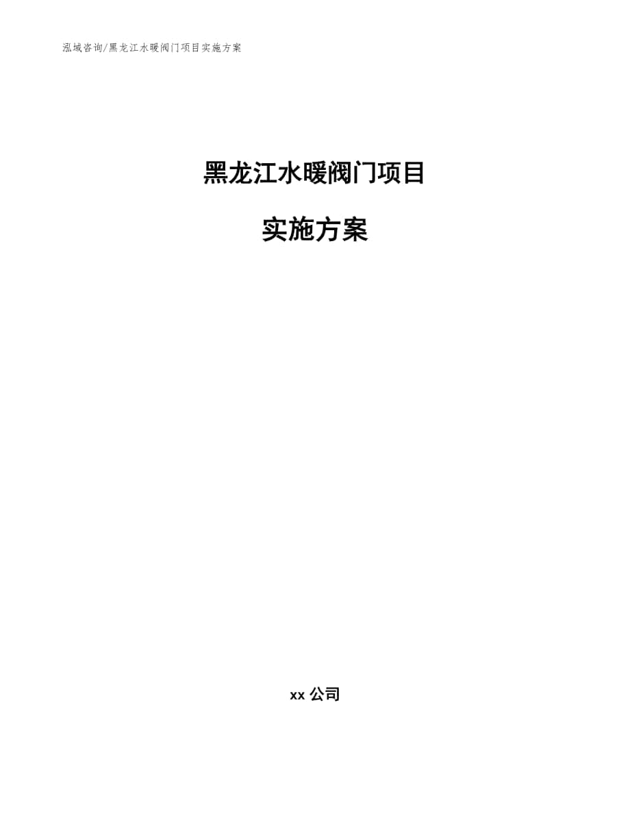 黑龙江水暖阀门项目实施方案（模板范本）_第1页